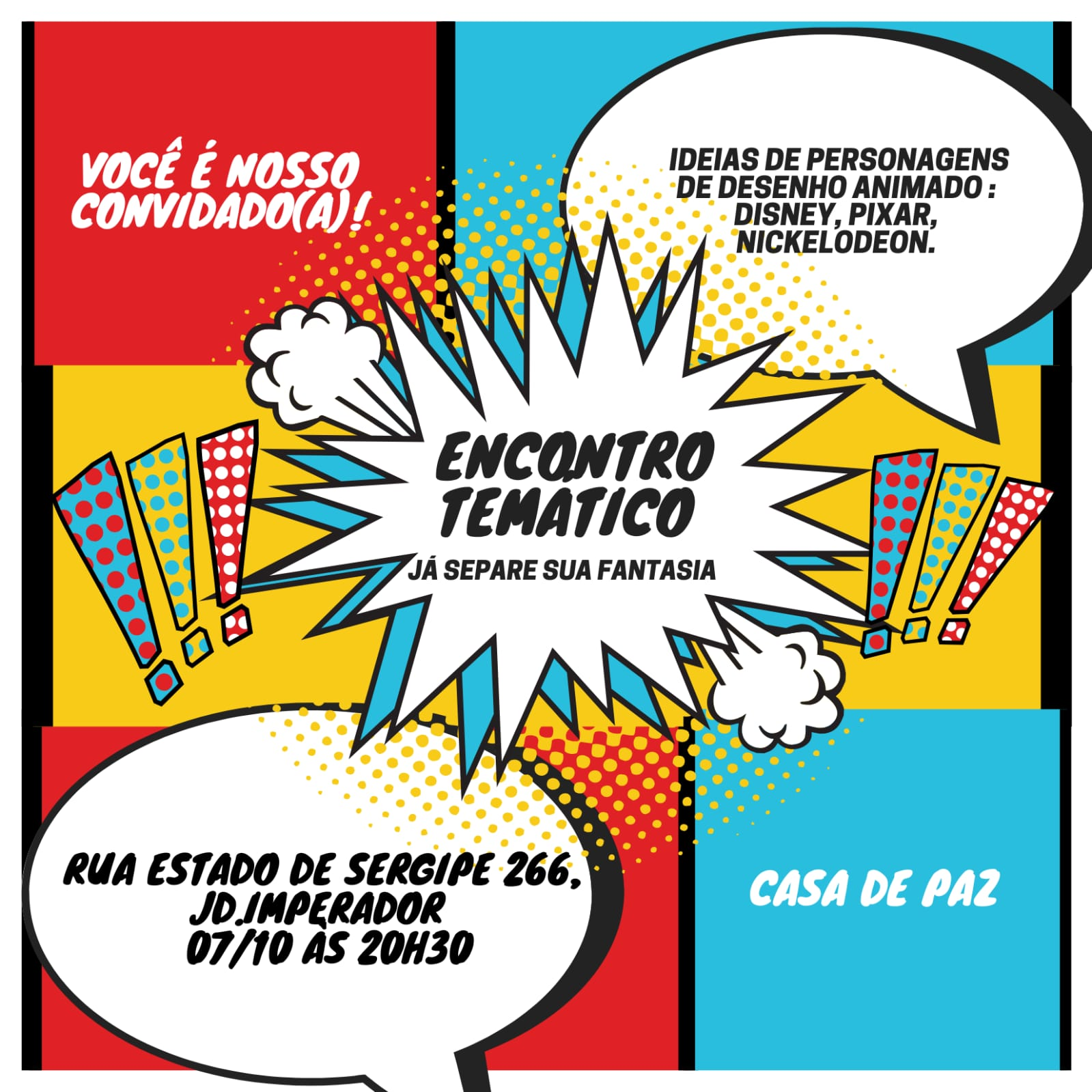 Convite Start da Casa de Paz no Jardim Imperador
